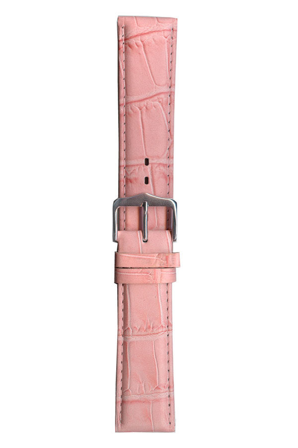 Square Crocodile grain leather watch strap (extra wide sizes) - Image 5
