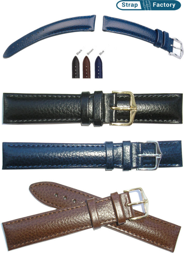 Hirsch Highland extra long calf leather watch strap